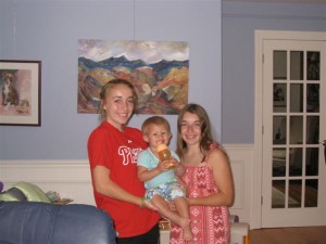 Cousin Abby and Ally with Josie