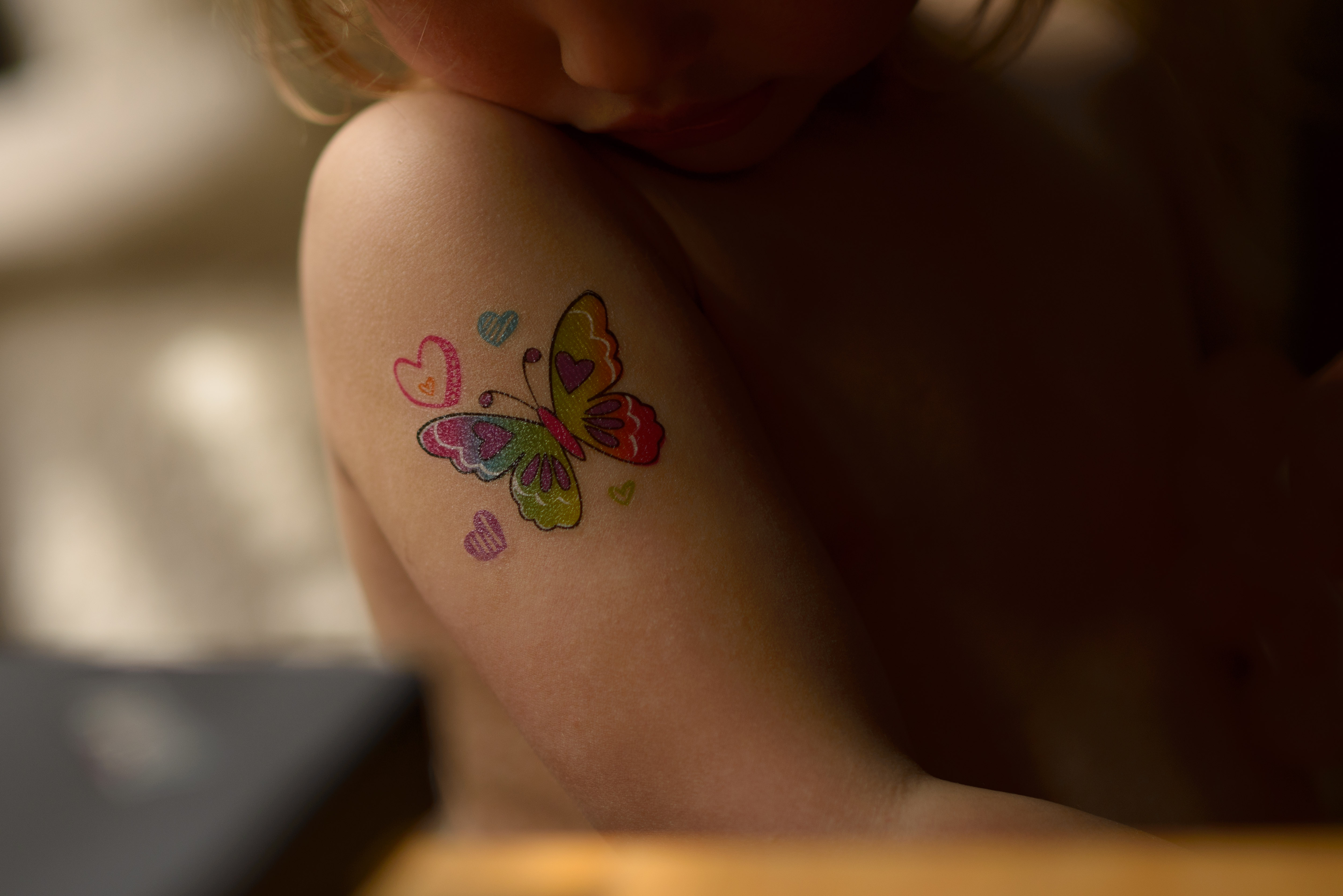 Celia's butterfly tattoo