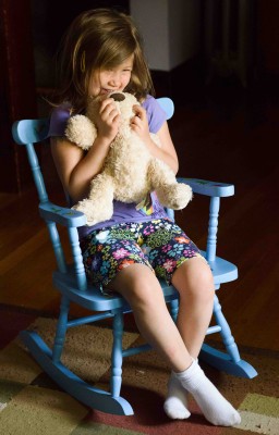 Josie in the rocking chair