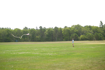 Dad flying his kite